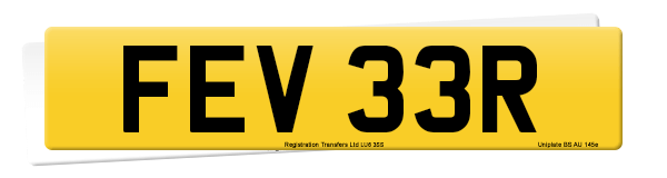 Registration number FEV 33R